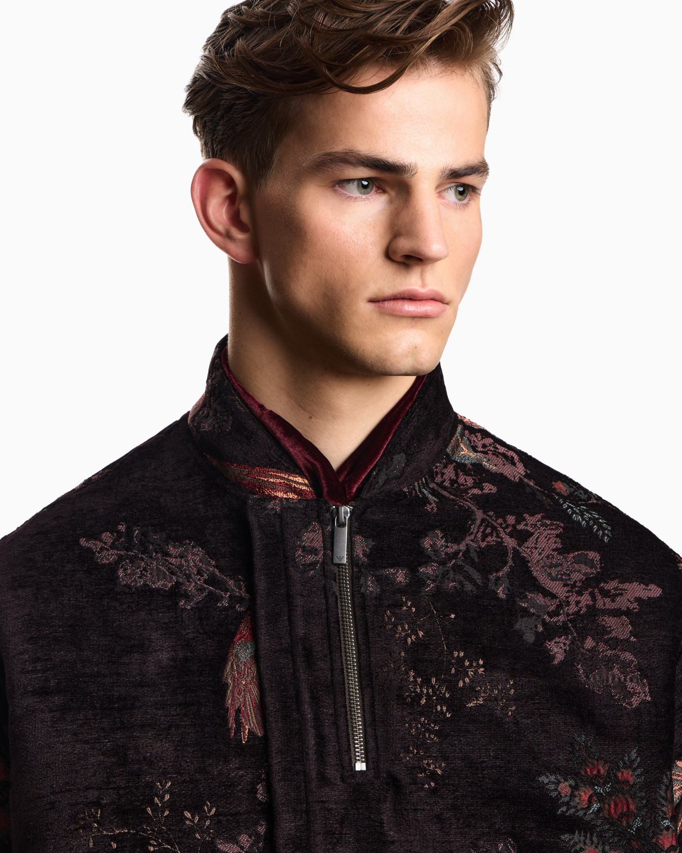 Chinoiserie damask chenille blouson Slide 4