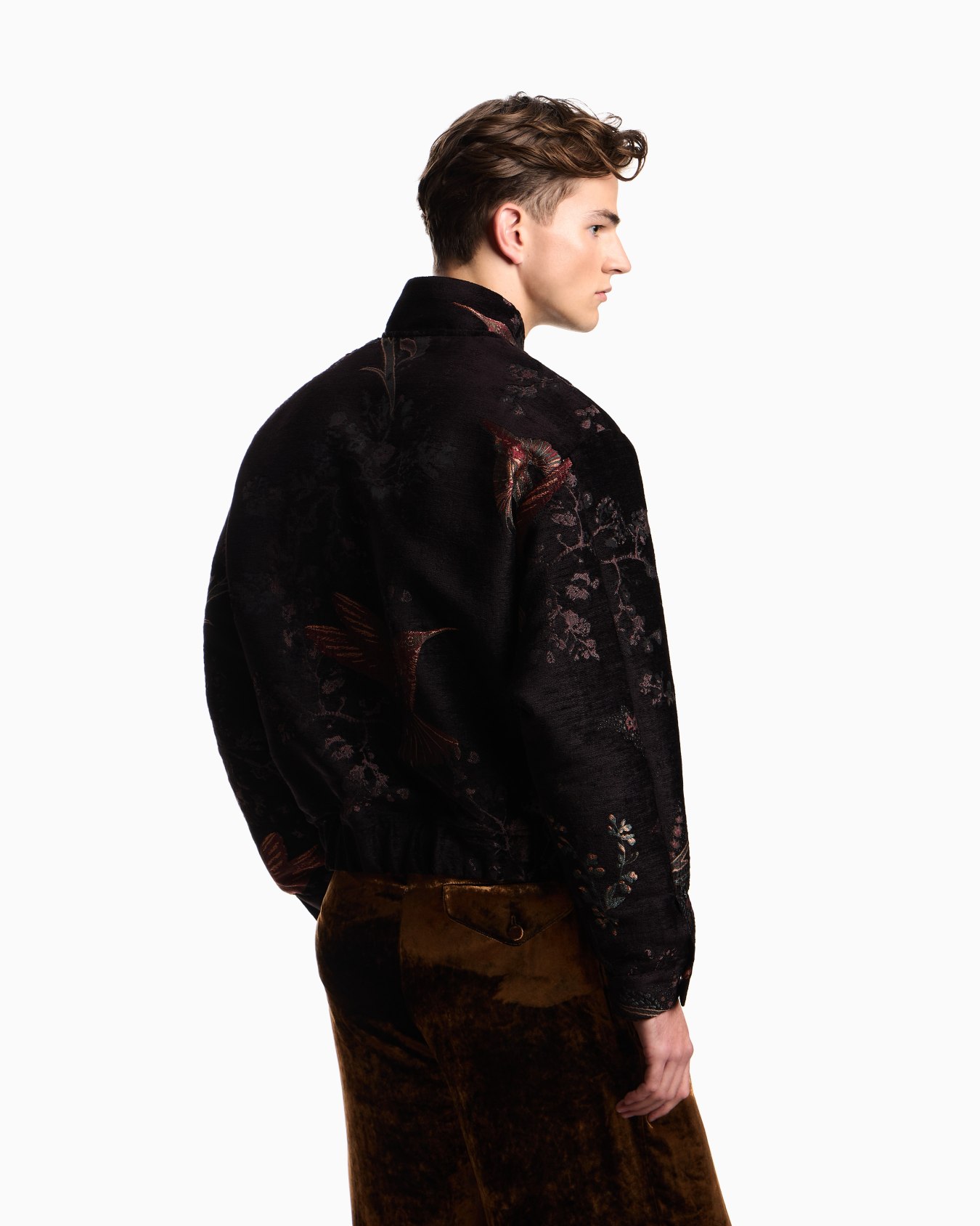 Chinoiserie damask chenille blouson Slide 2