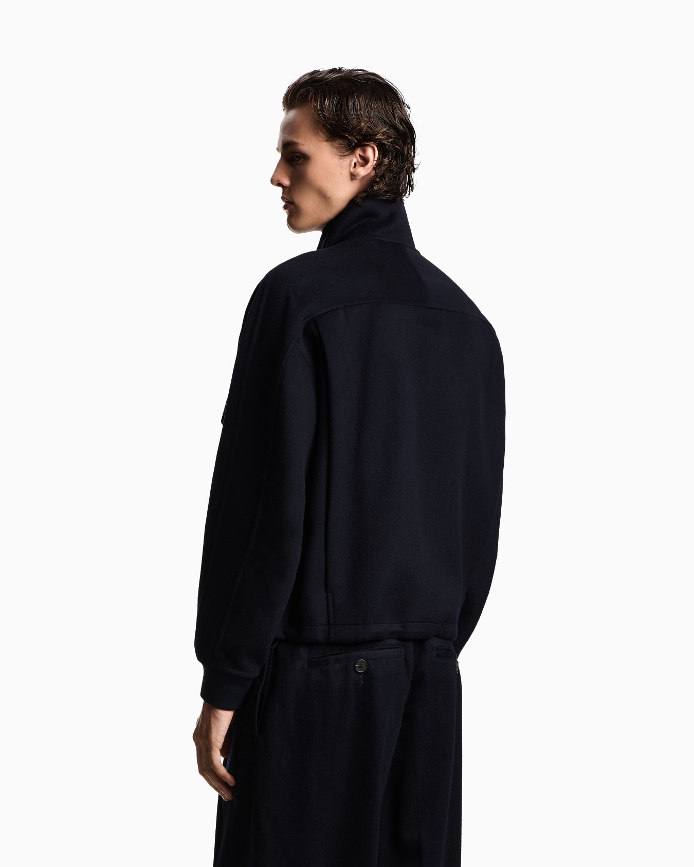 Blouson en tissu de laine avec grande poche Diapositive 2