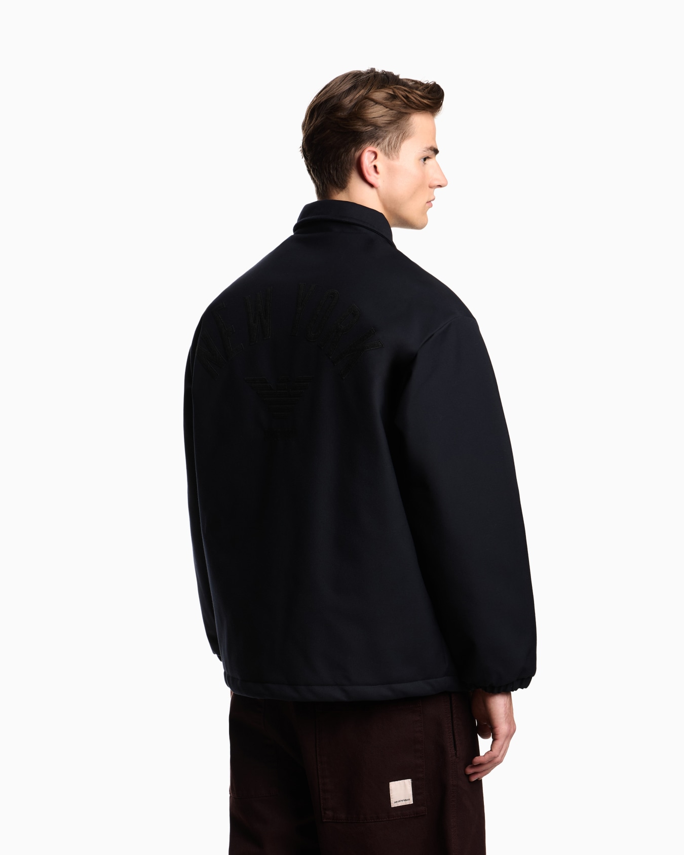 New York Capsule Collection gabardine blouson with embroidery Slide 2