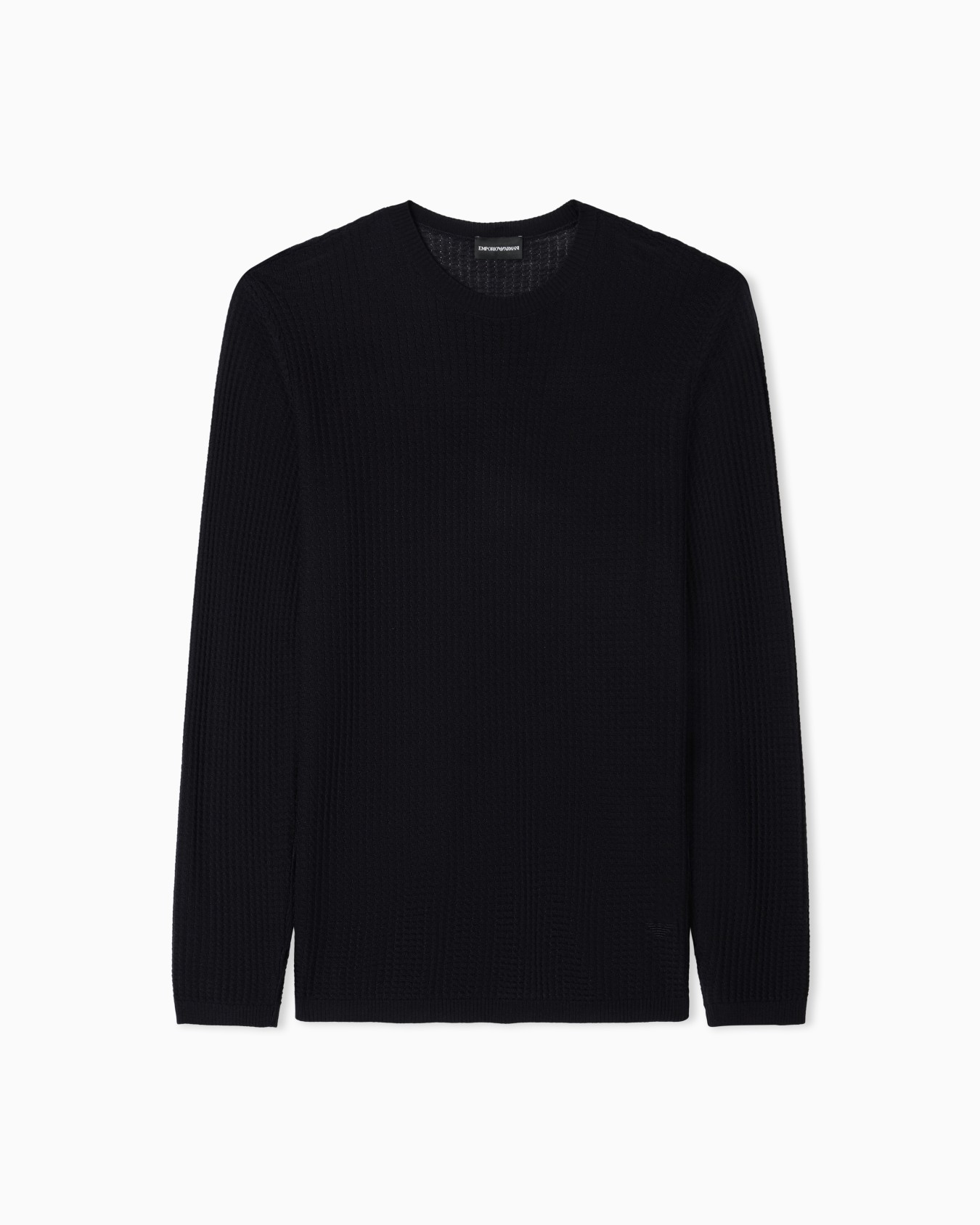 Lyocell-blend jumper in a tuck stitch Slide 0