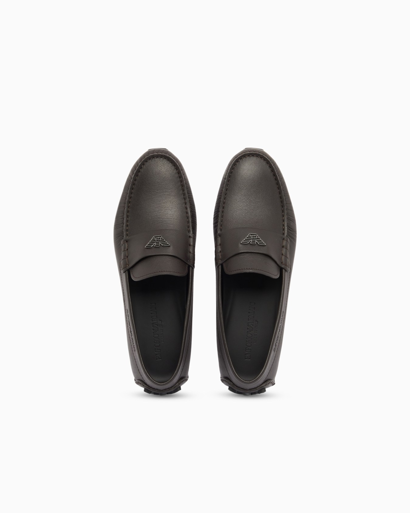 Mocassini driver in pelle saffiano Slide 2