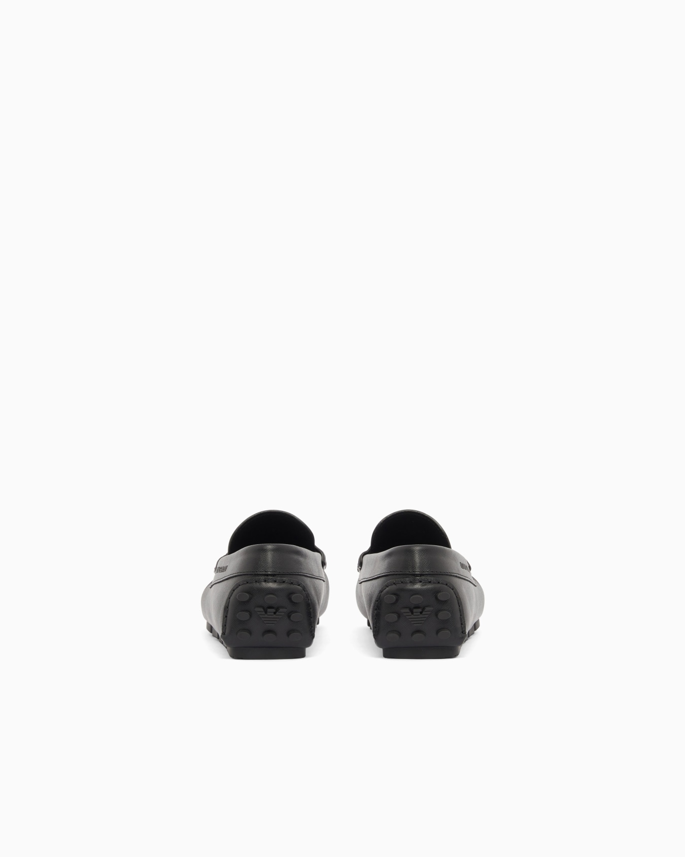 Saffiano leather driving loafers Slide 3