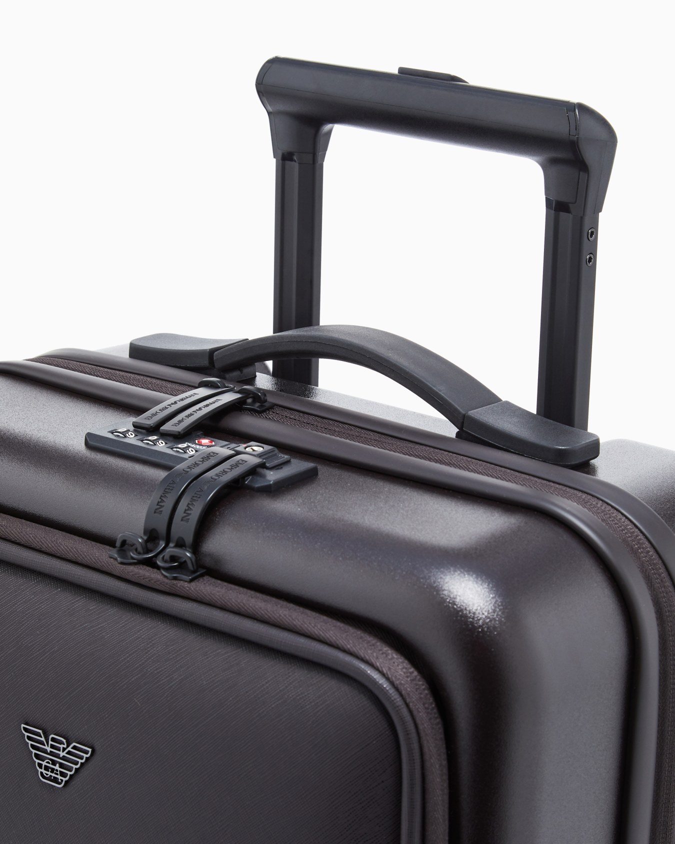 ABS carry-on case with Saffiano detail and eagle plate Slide 4