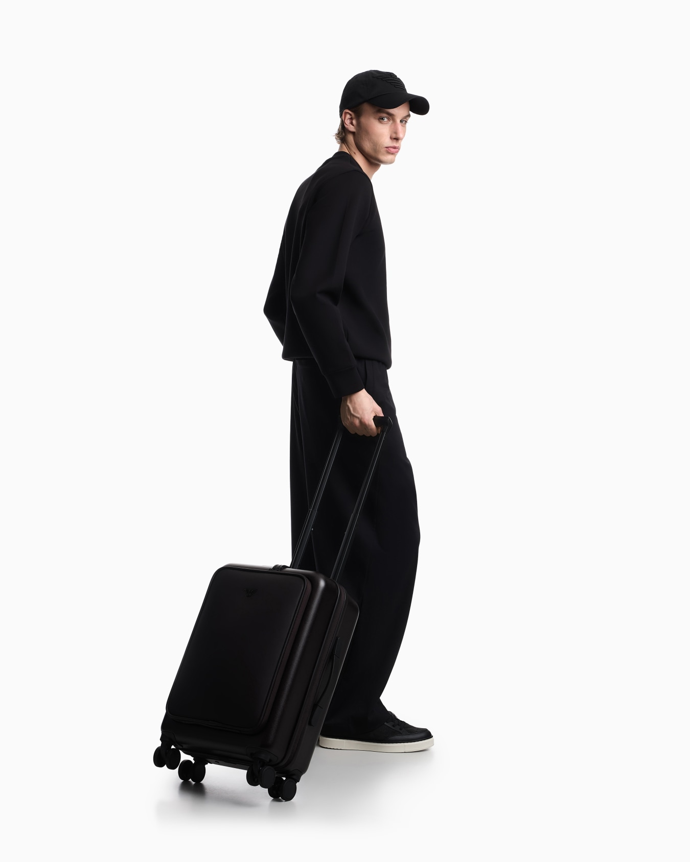 ABS carry-on case with Saffiano detail and eagle plate Slide 6