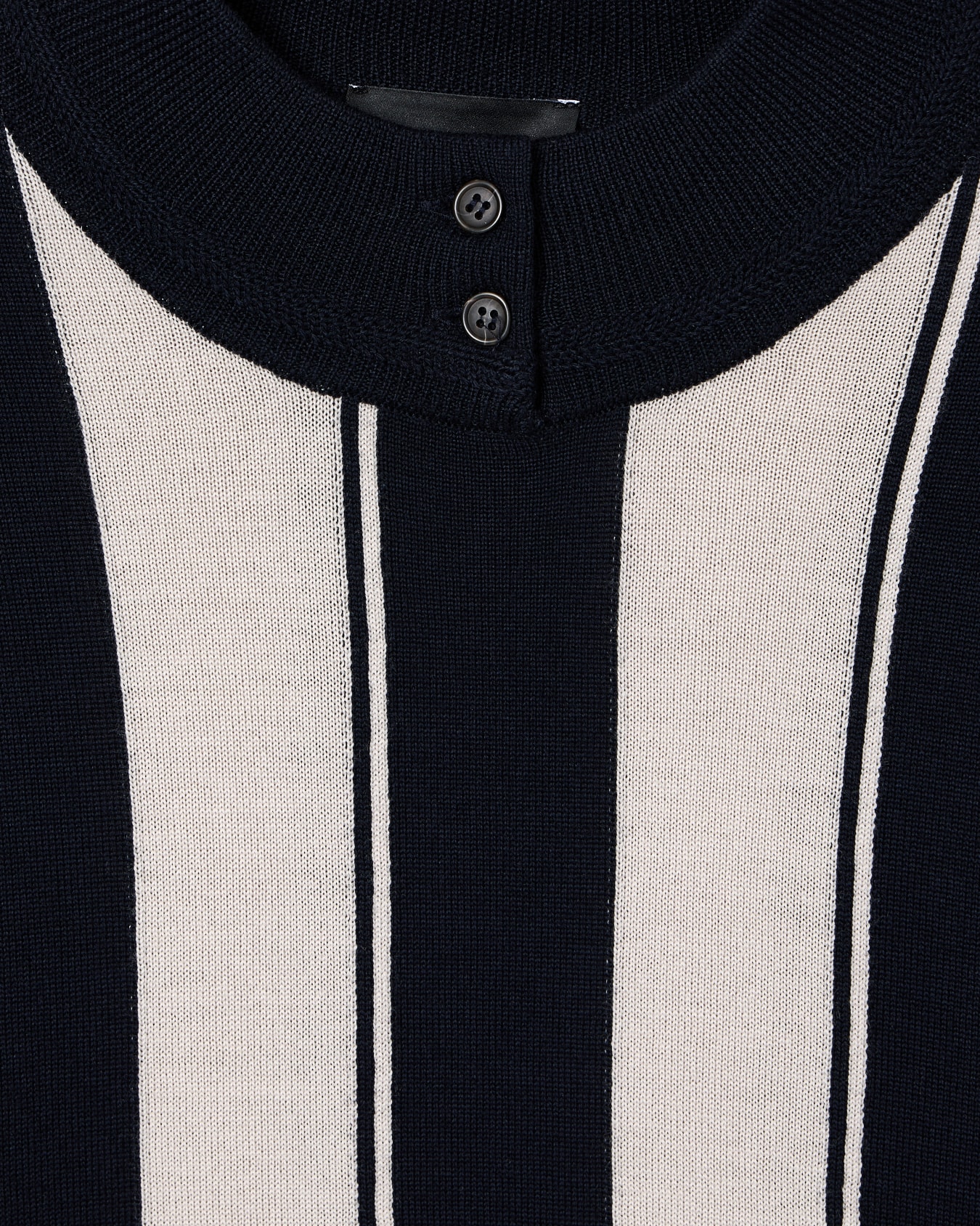 Jersey en punto jersey de lana virgen con intarsia a rayas Diapositiva 4