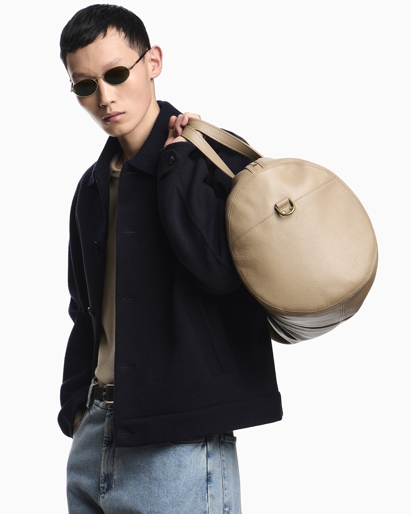 2-piece polo neck sweater in Icon cashmere Slide 3