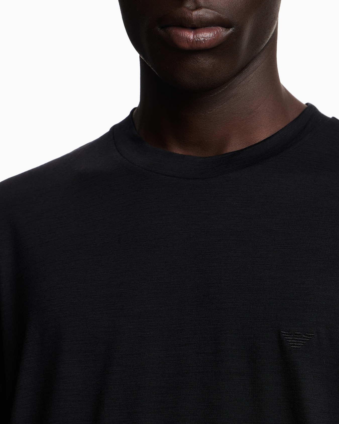T-shirt in jersey fiammato di lana Slide 4