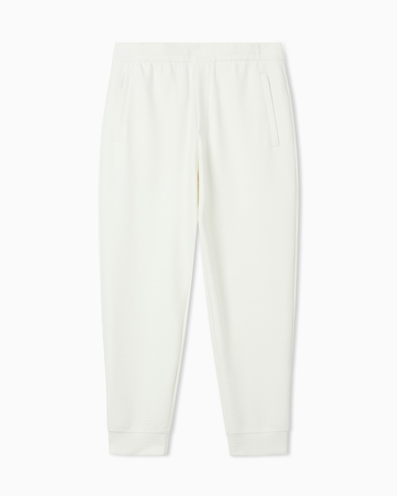 Lyocell-blend interlock-jersey joggers with jacquard lettering Slide 0