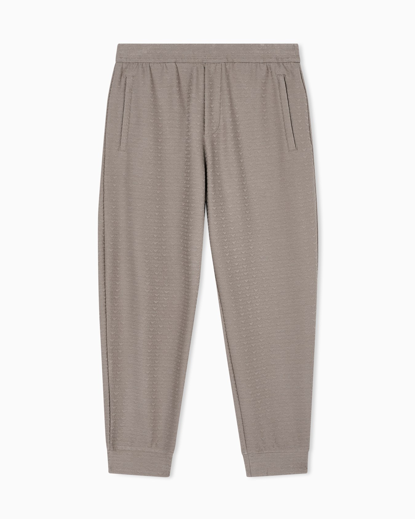 Lyocell-blend interlock-jersey joggers with jacquard lettering Slide 0