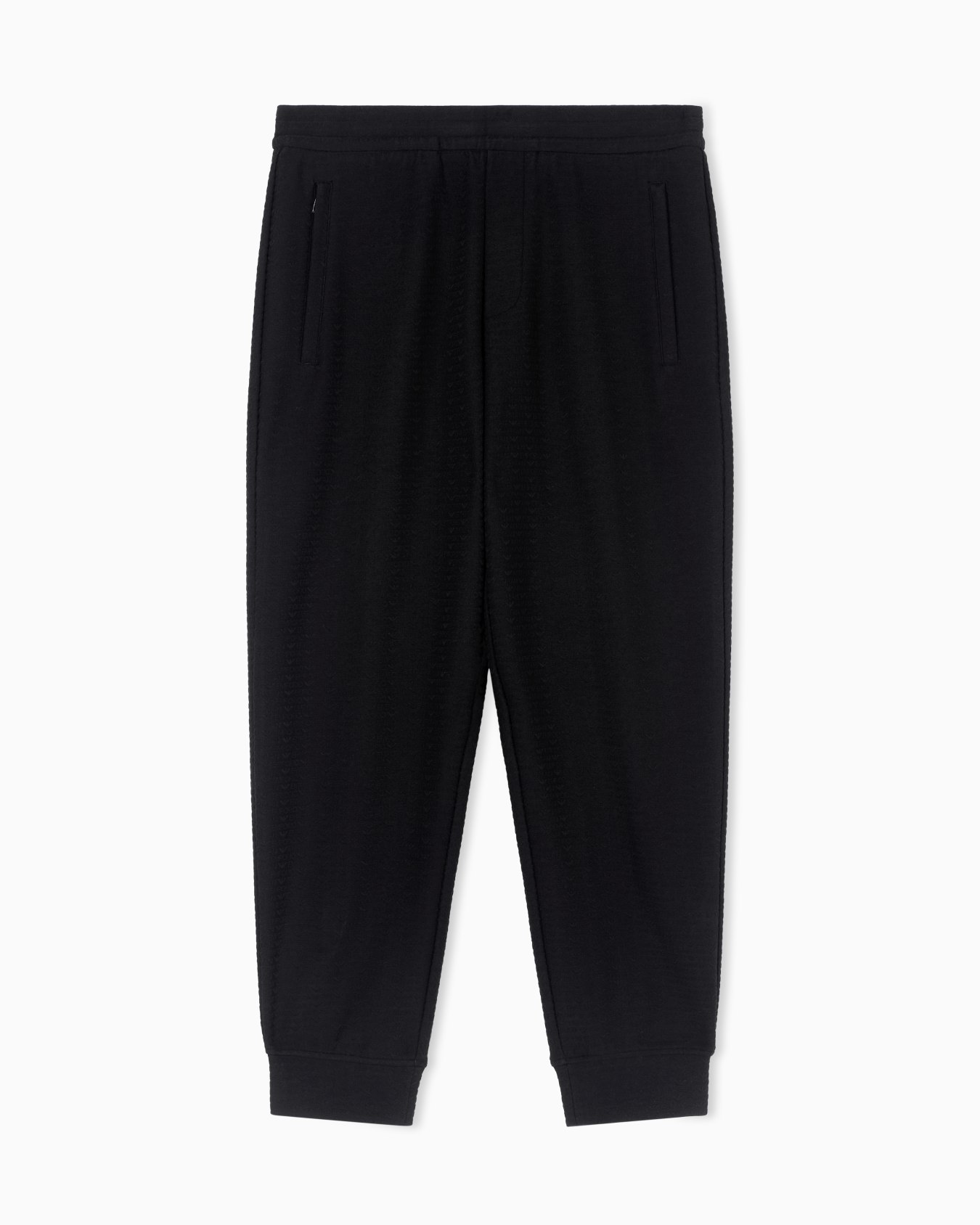 Lyocell-blend interlock-jersey joggers with jacquard lettering Slide 0