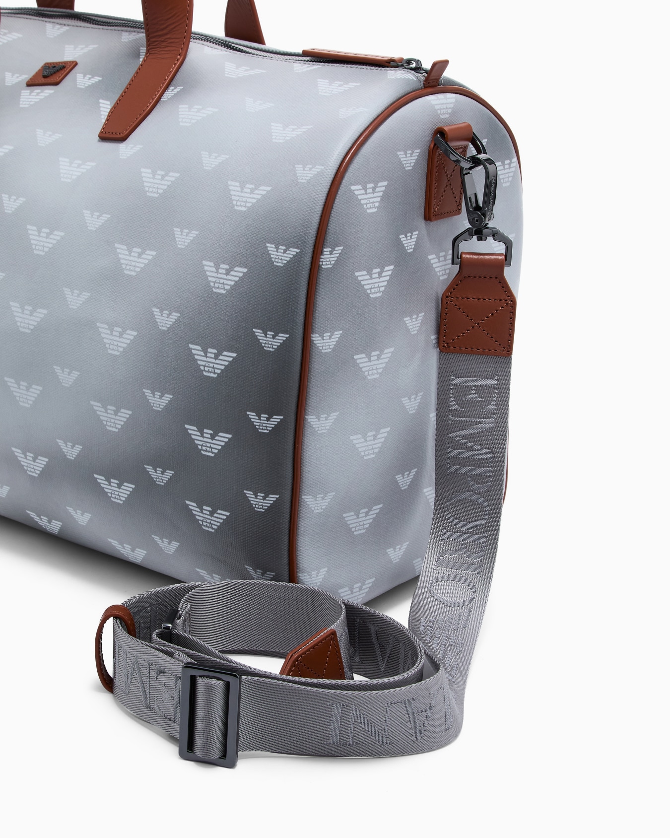 Coated canvas Bauletto bag with all-over eagle Slide 4