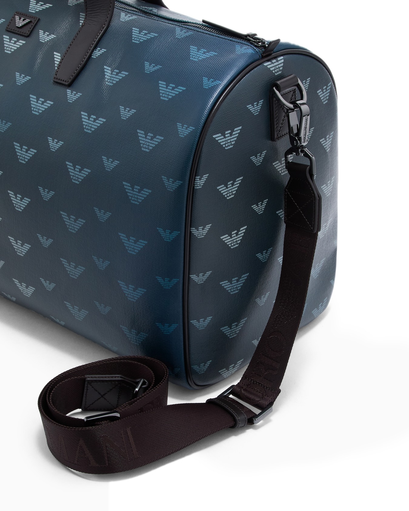 Coated canvas Bauletto bag with all-over eagle Slide 4