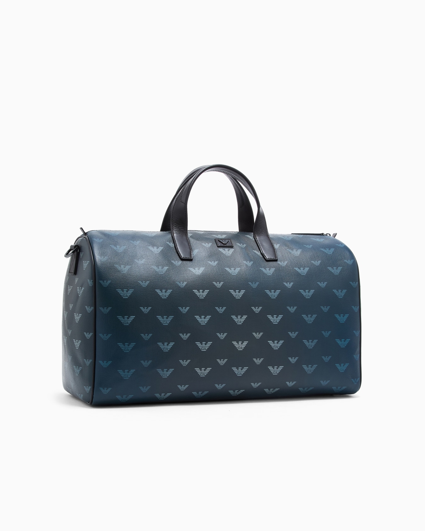 Coated canvas Bauletto bag with all-over eagle Slide 1