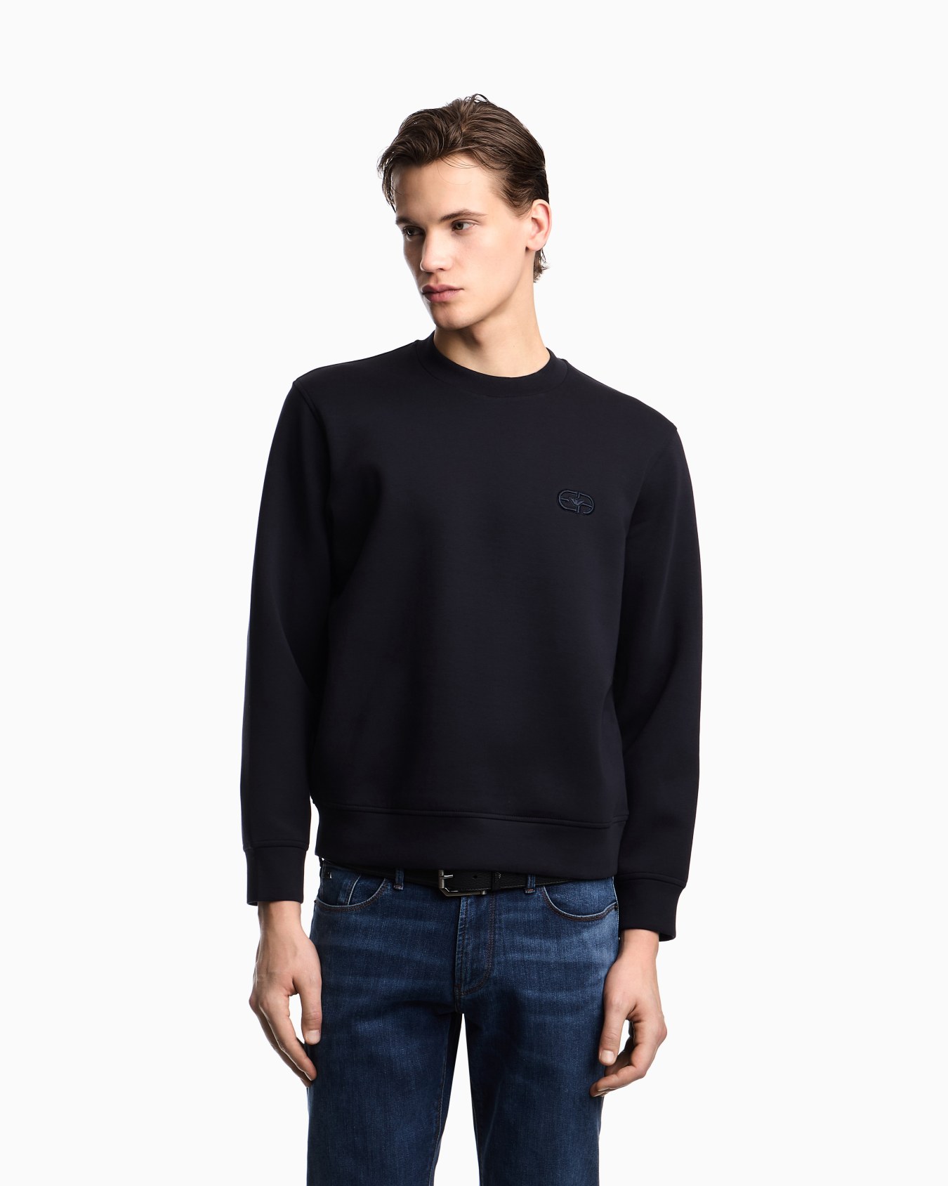 Stretch double jersey sweatshirt Slide 3