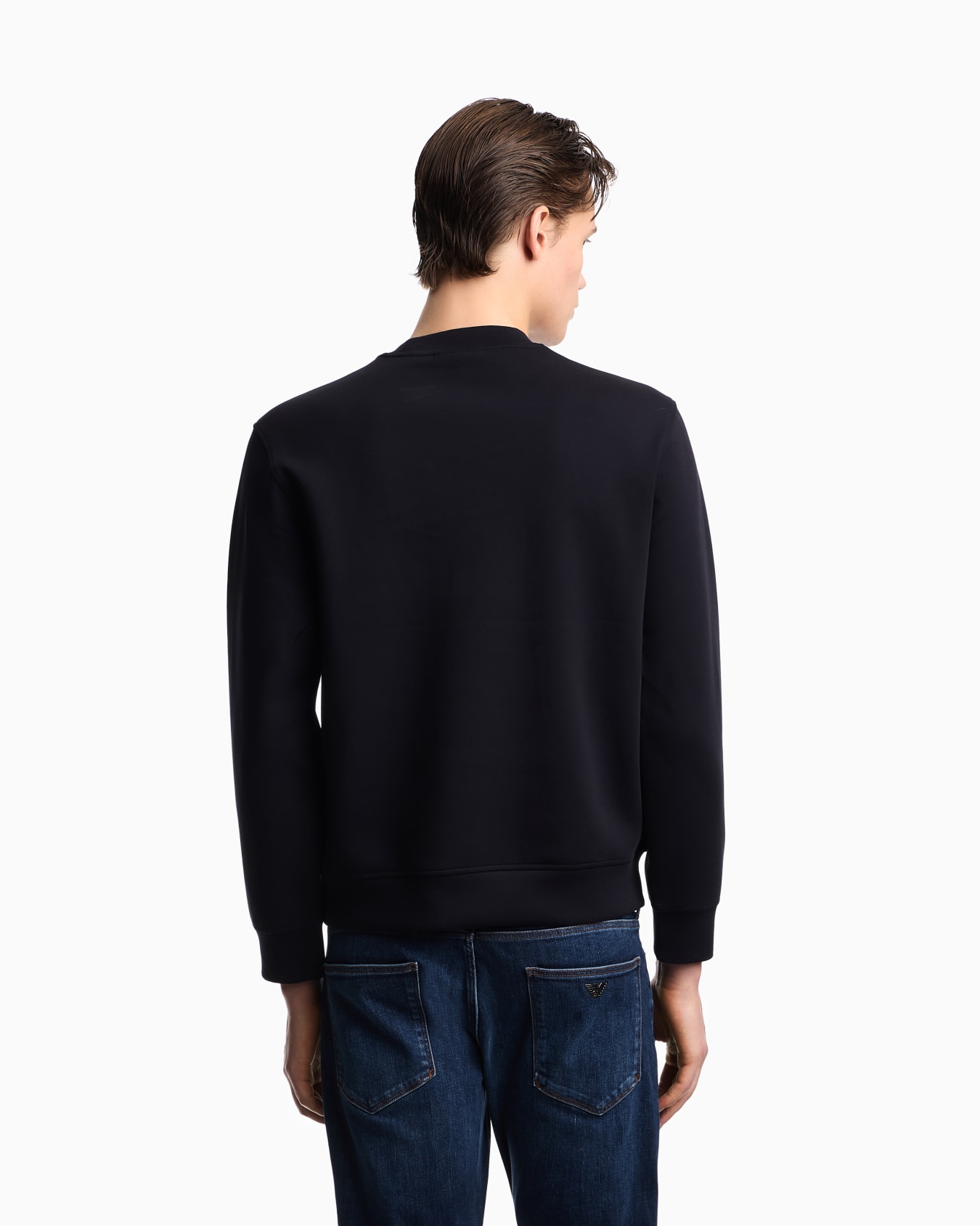 Stretch double jersey sweatshirt Slide 2