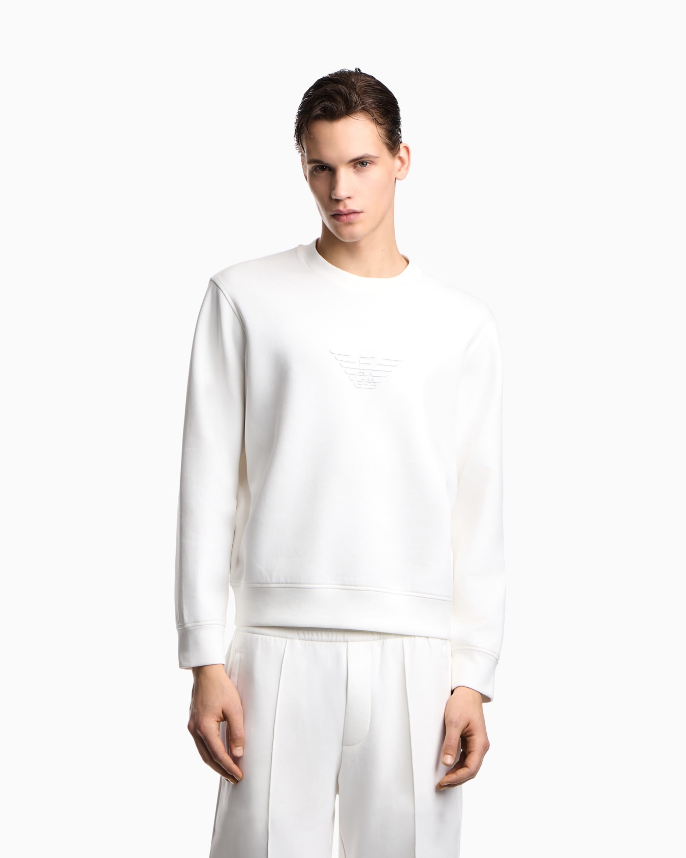 Stretch double jersey sweatshirt Slide 3
