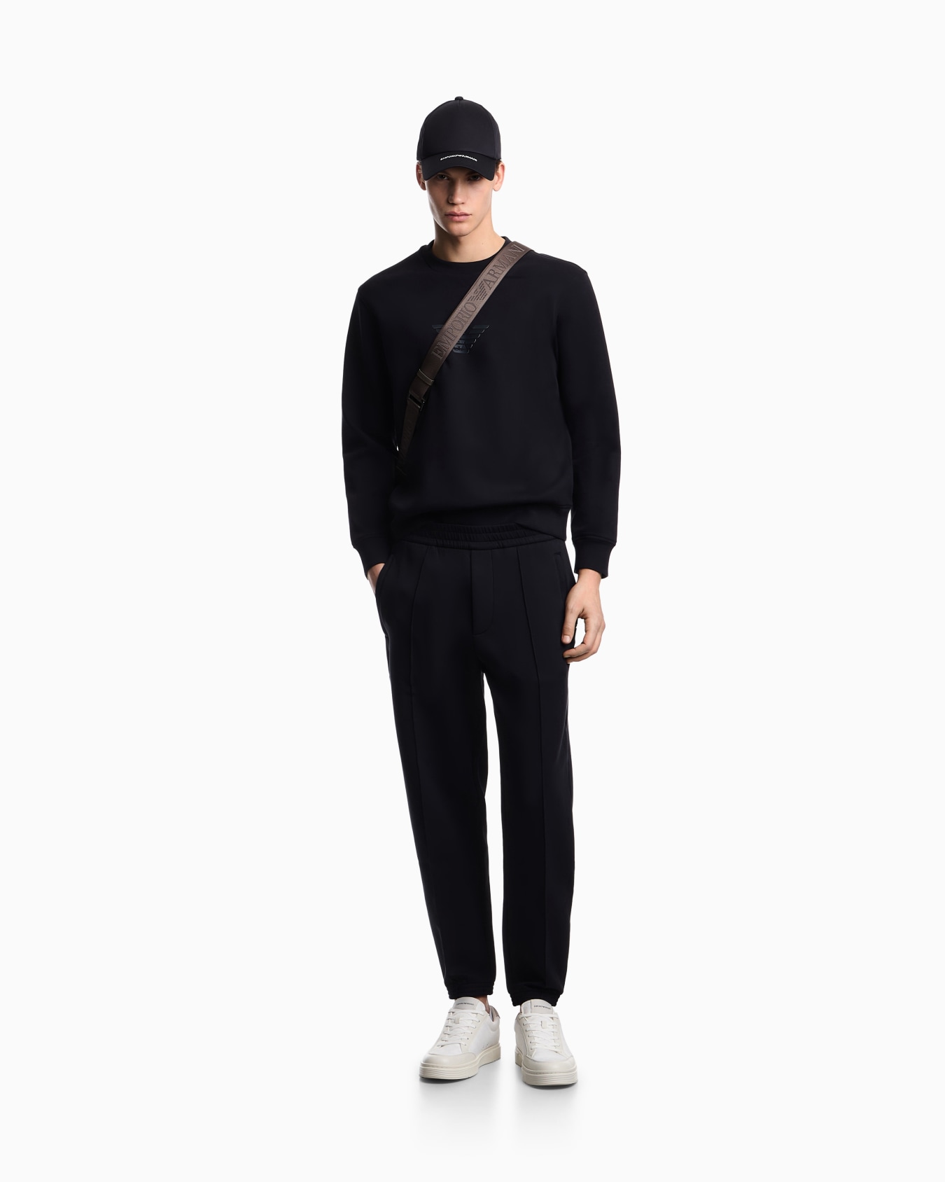 Stretch double jersey sweatshirt Slide 1