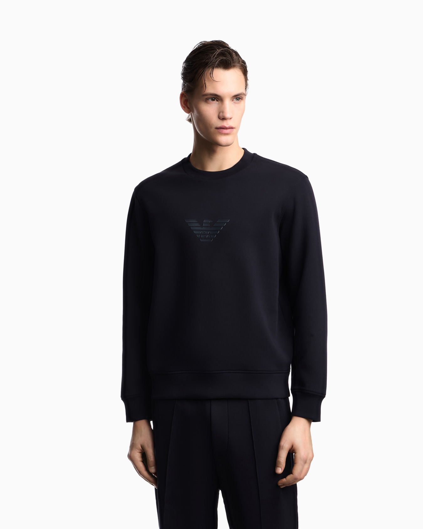 Stretch double jersey sweatshirt Slide 3