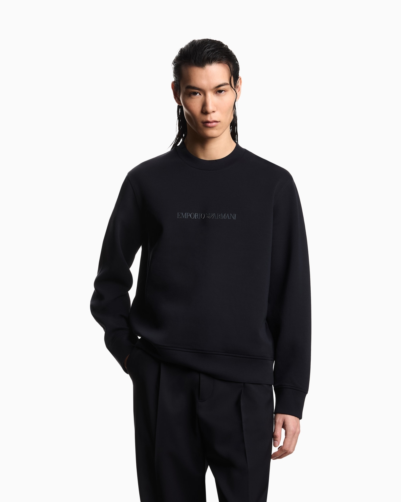 Stretch double jersey sweatshirt Diapositiva 3