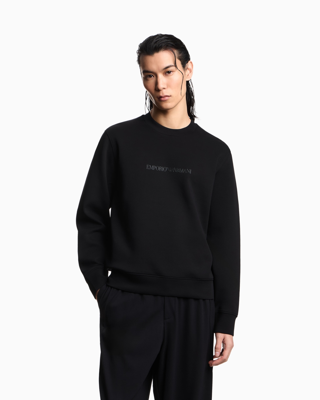 Stretch double jersey sweatshirt Diapositiva 3