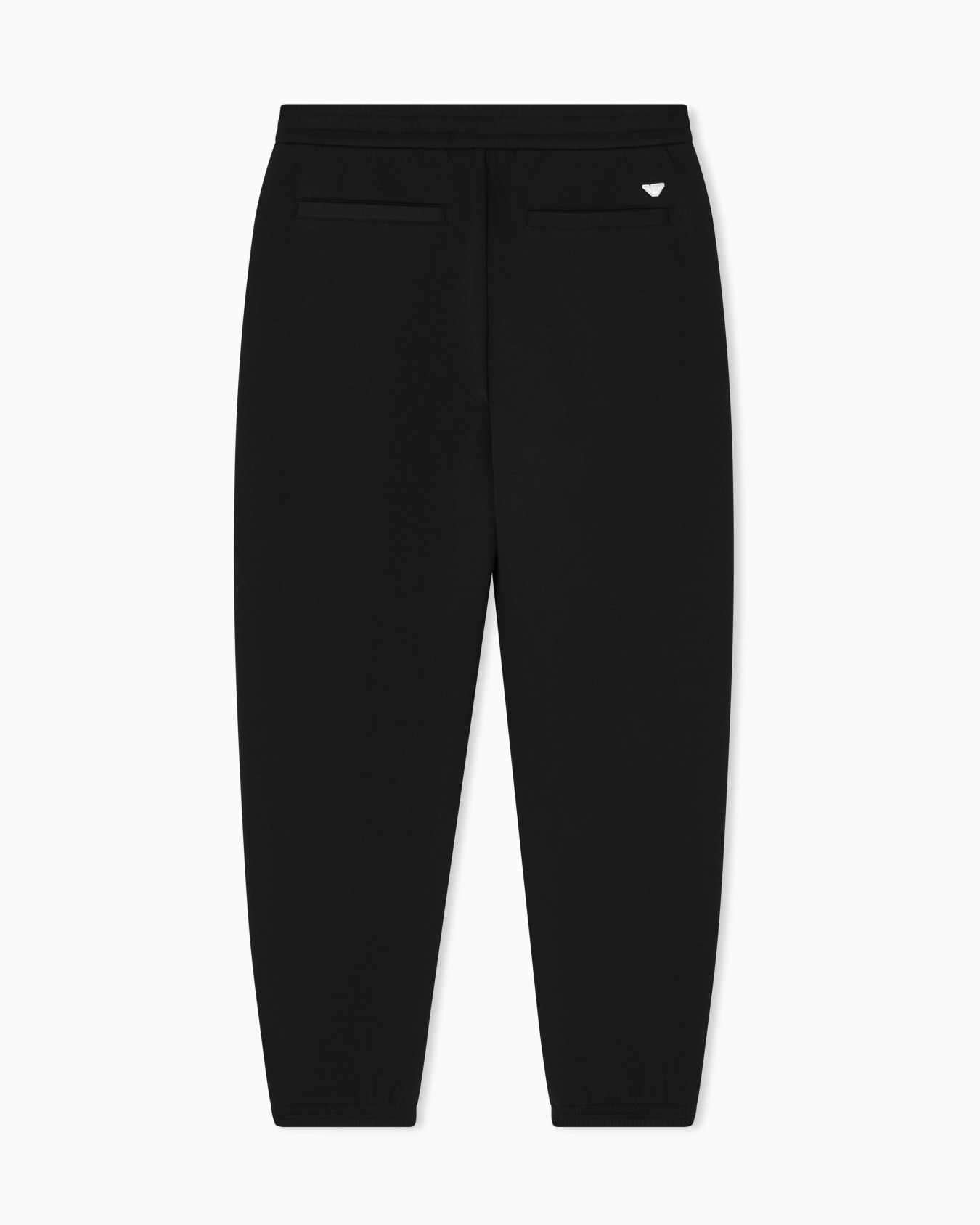 Double-jersey joggers with embroidered micro eagle Slide 3
