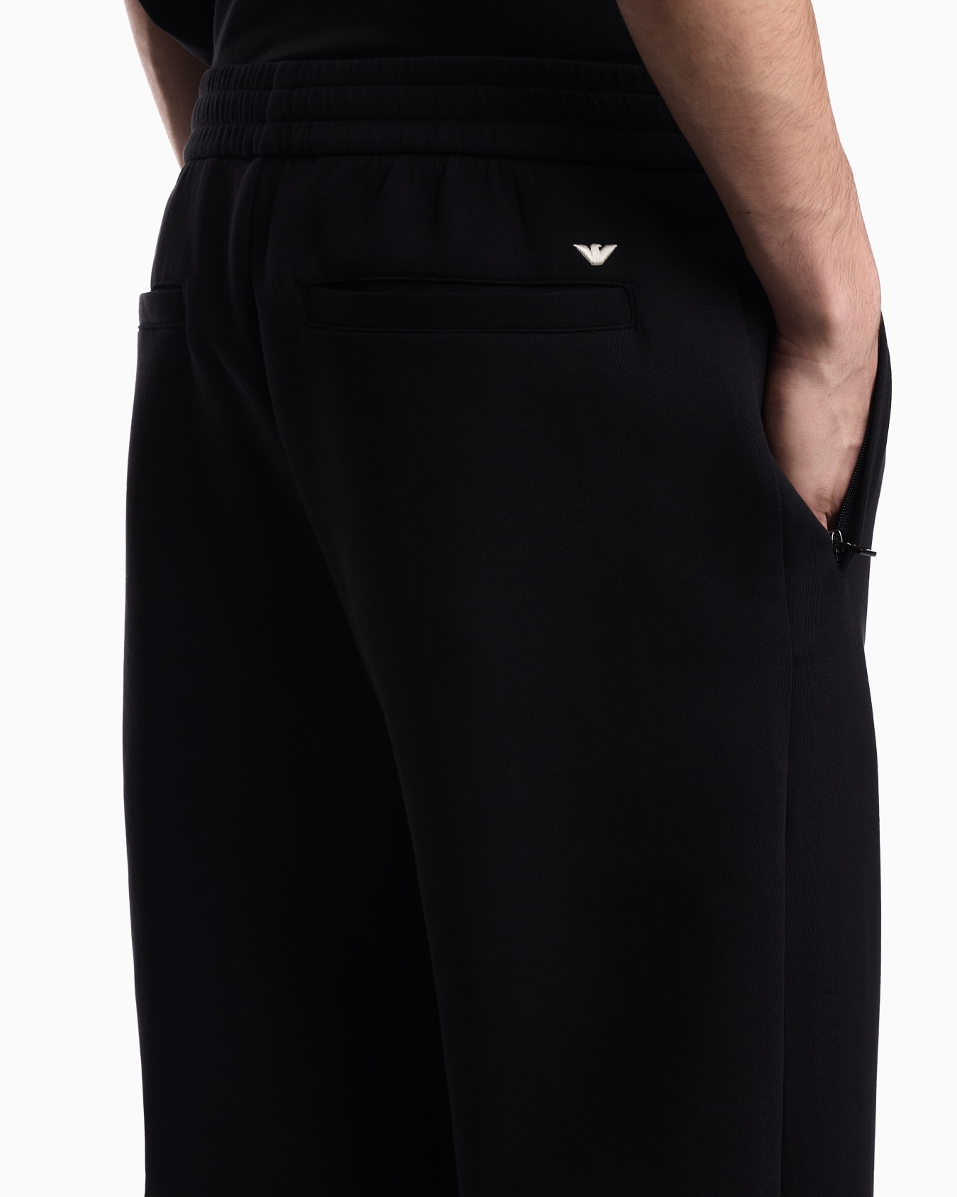 Double jersey trousers with ribs Slide 4