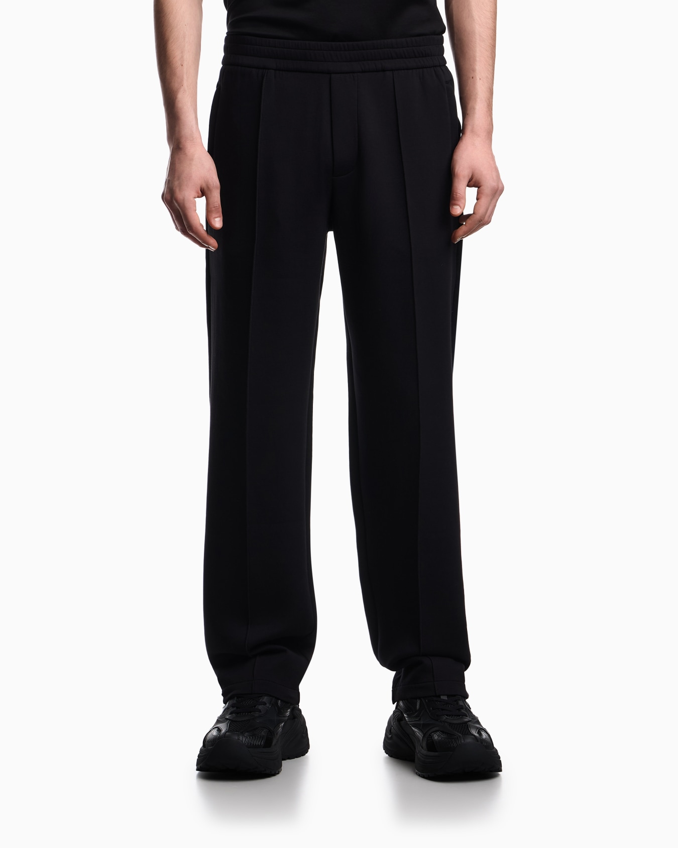 Double jersey trousers with ribs Slide 3