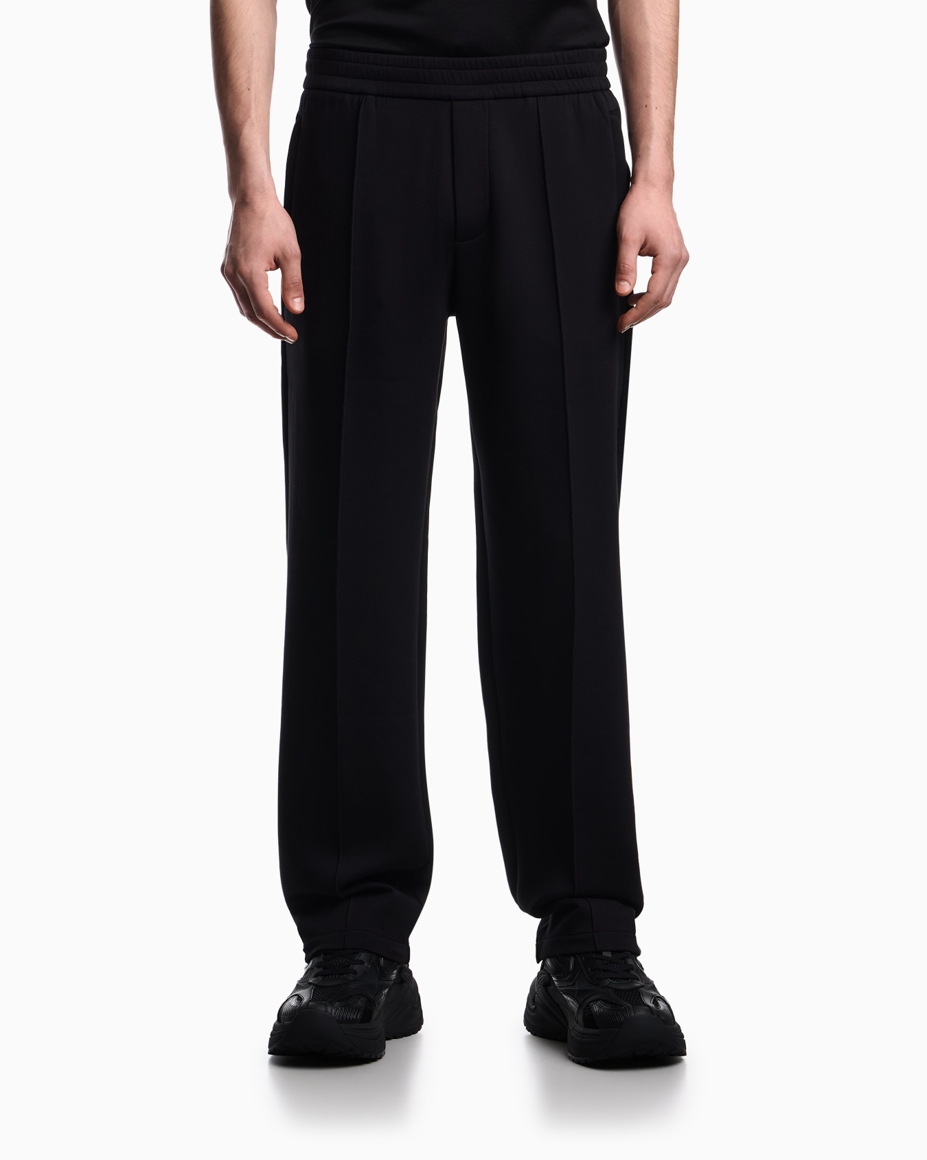 Double jersey trousers with ribs Slide 3