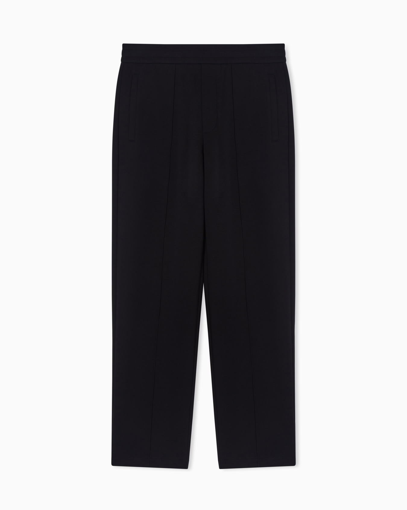 Double jersey trousers with ribs Slide 0