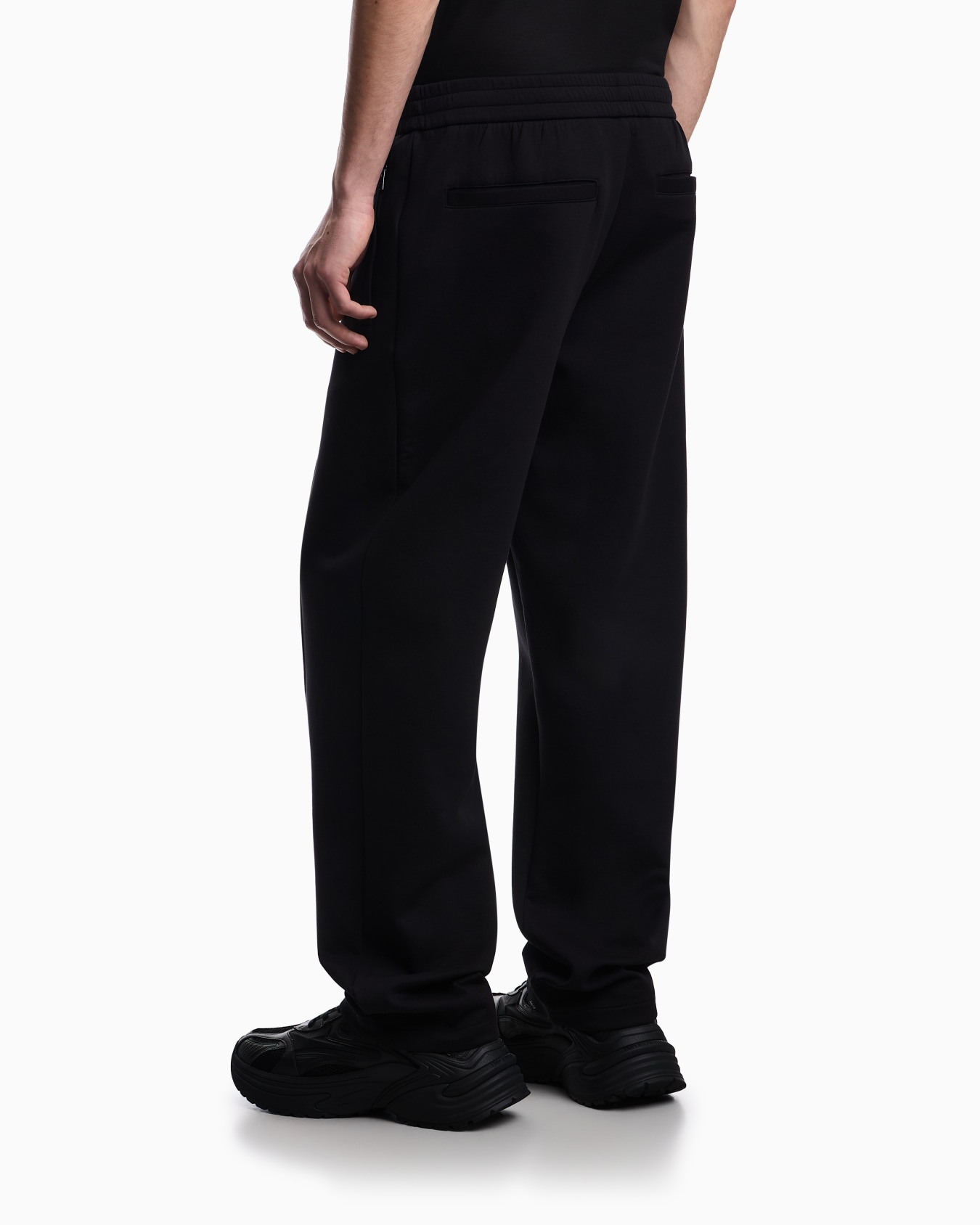 Double jersey trousers with ribs Slide 2