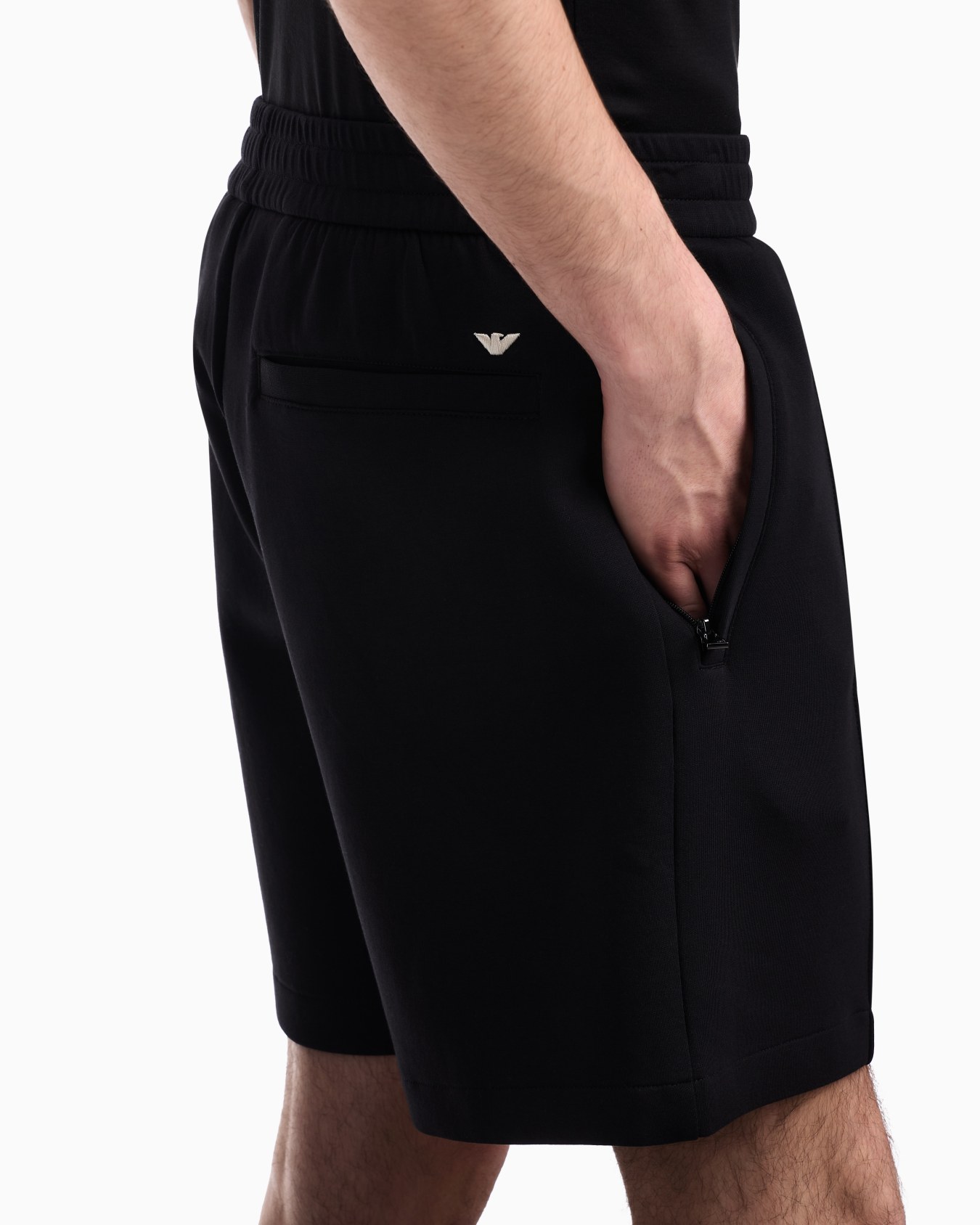 Bermuda in double jersey con nervature Slide 4