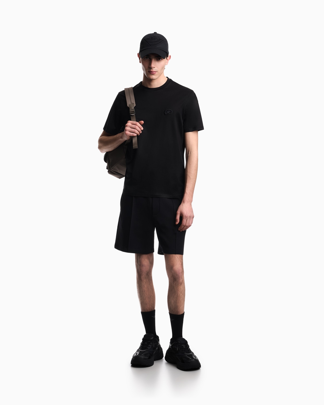 Bermuda in double jersey con nervature Slide 1