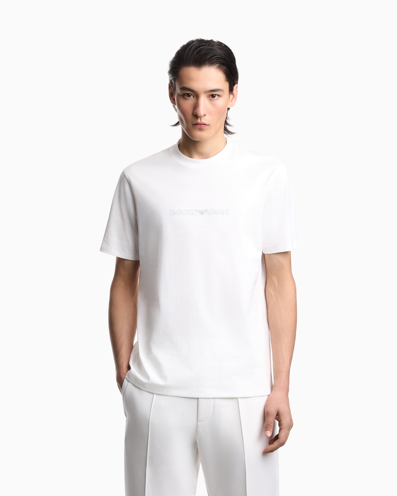 スリムフィット ピマコットン Tシャツ Essential スライドする 3