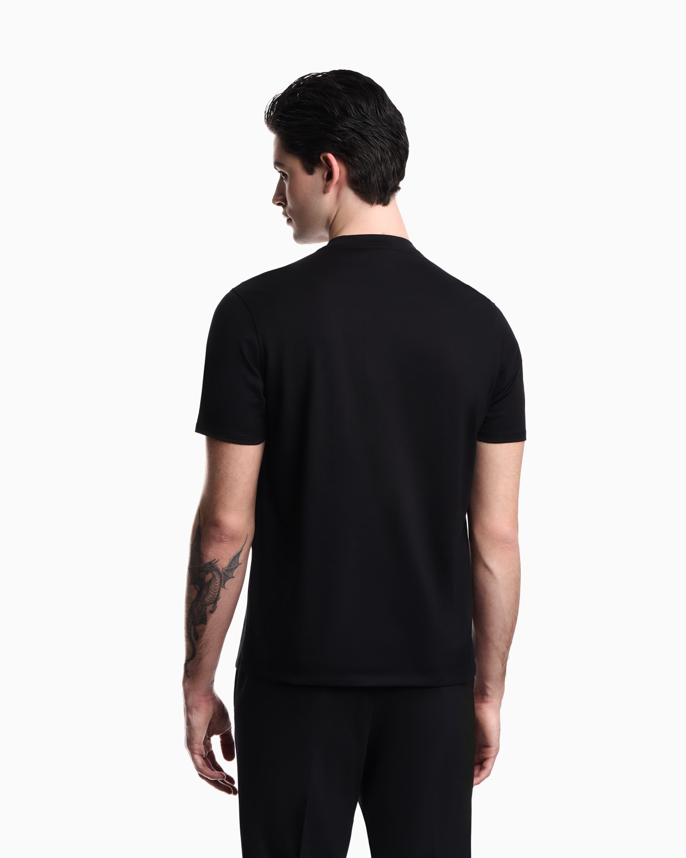 T-shirt Essential in slim fit pima cotton jersey Slide 5