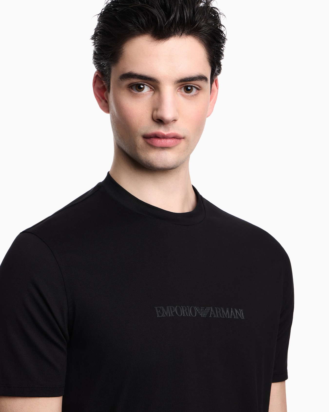 T-shirt Essential in slim fit pima cotton jersey Slide 6