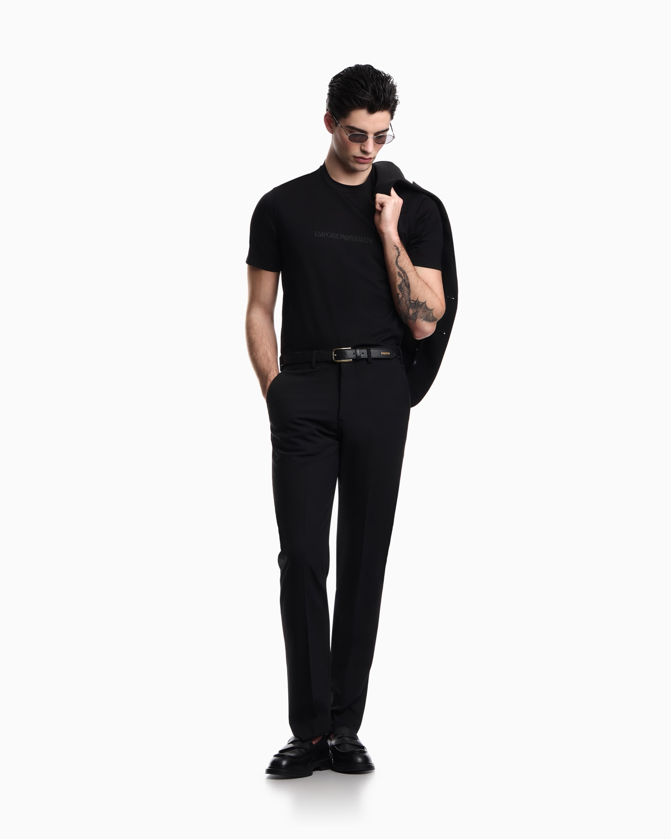 T-shirt Essential in slim fit pima cotton jersey Slide 1