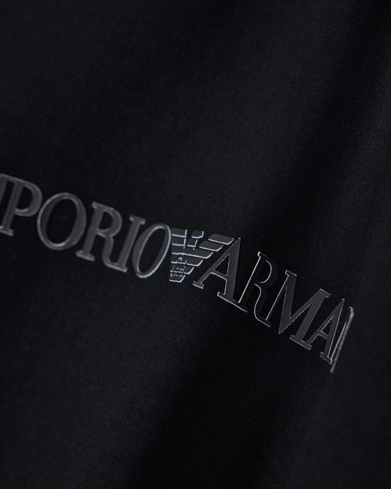 Slim-fit Pima jersey jumper with printed logo Slide 4