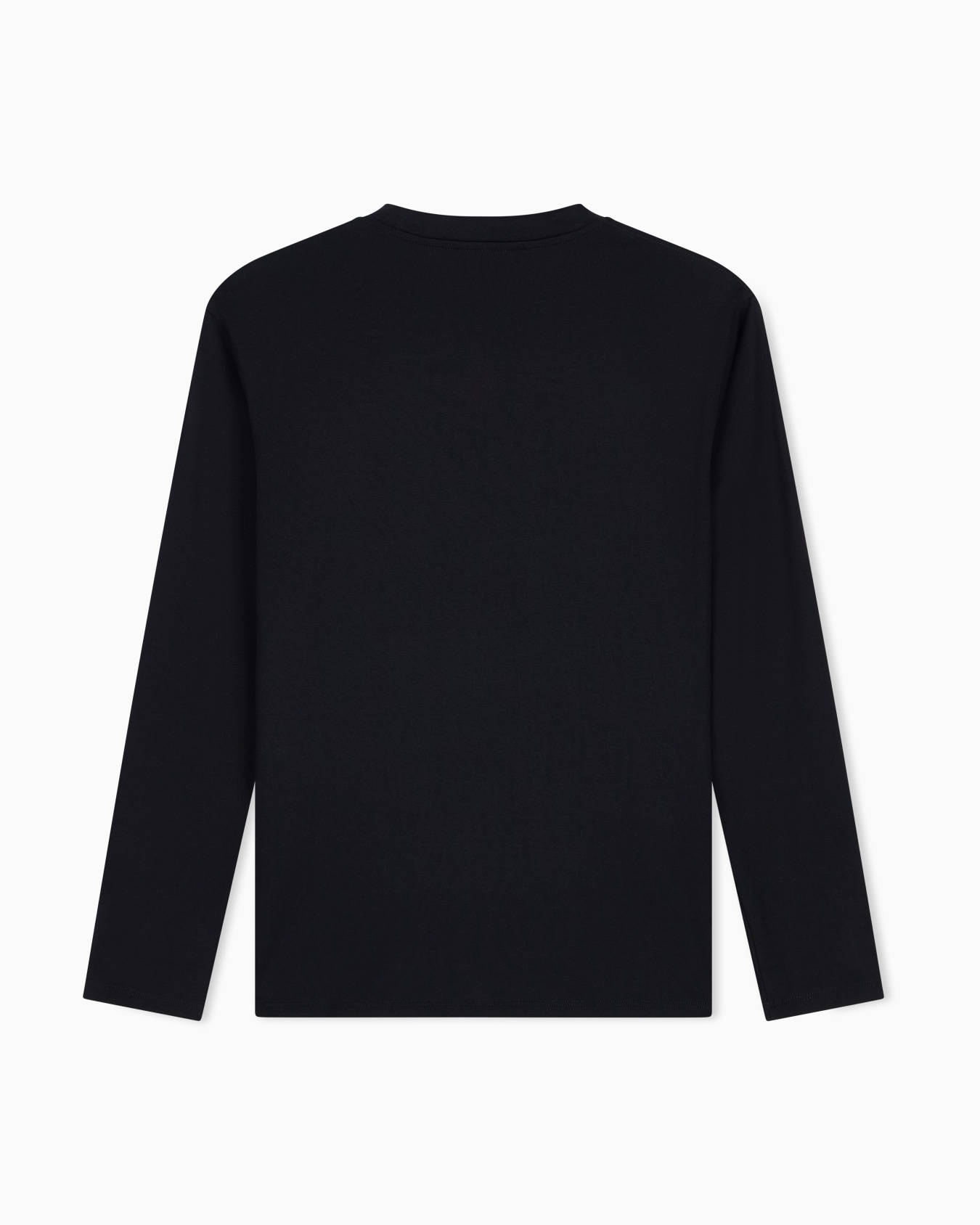 Slim-fit Pima jersey jumper with printed logo Slide 2