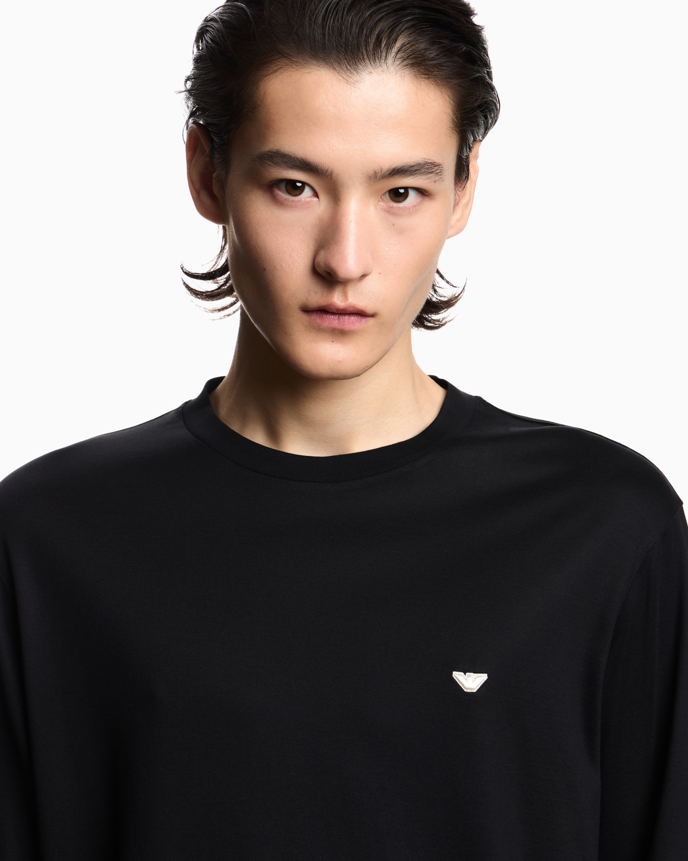 セーター リヨセル混紡ジャージー イーグル レリーフ刺繍 スライドする 6