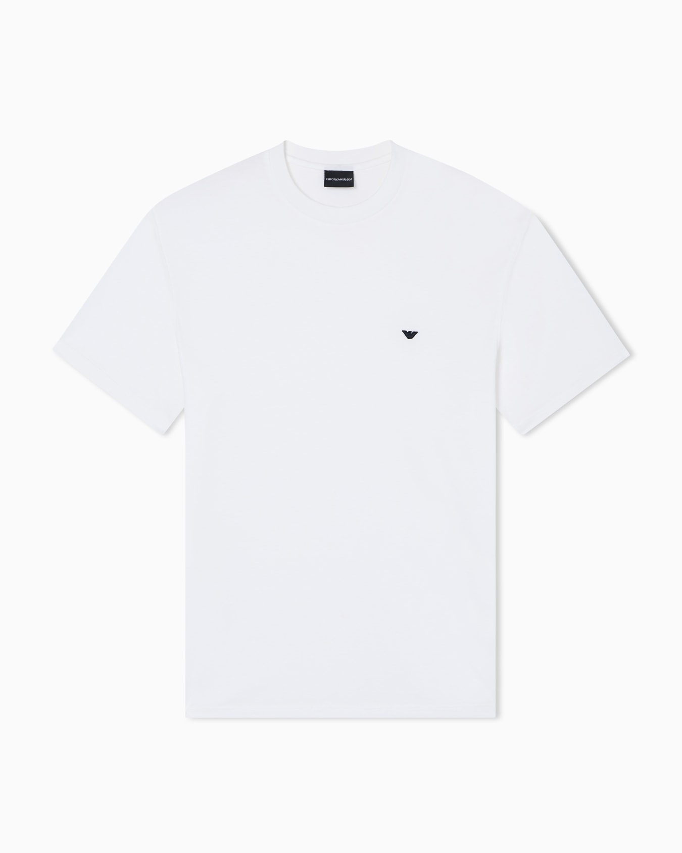 Lyocell-blend jersey T-shirt with embossed eagle embroidery Slide 0