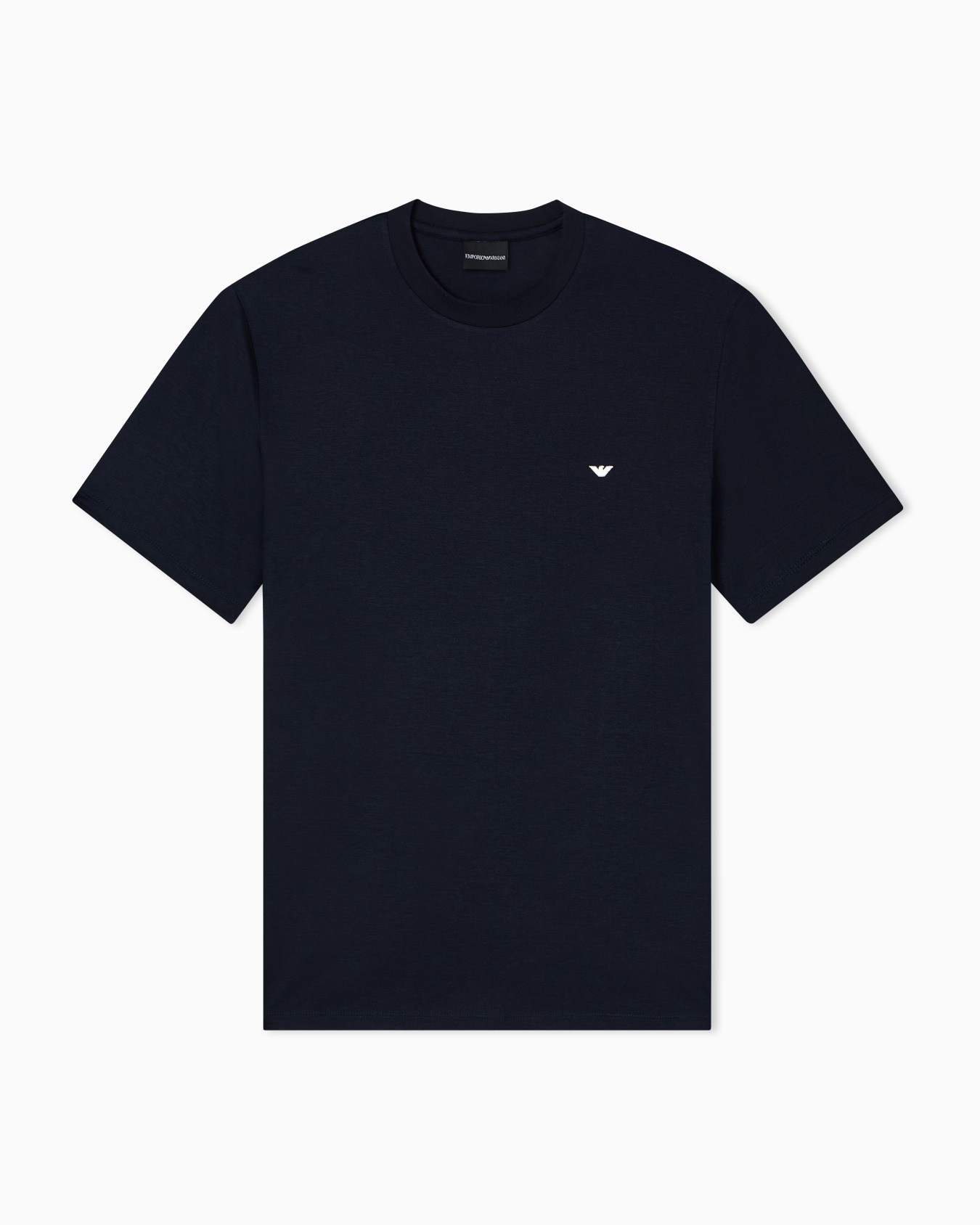 Lyocell-blend jersey T-shirt with embossed eagle embroidery Slide 0