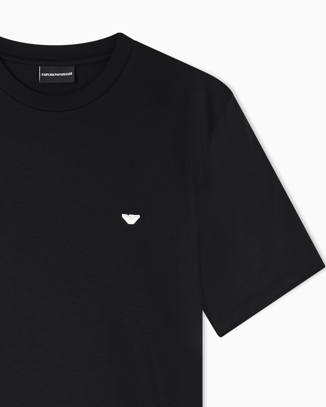 Lyocell-blend jersey T-shirt with embossed eagle embroidery Slide 4