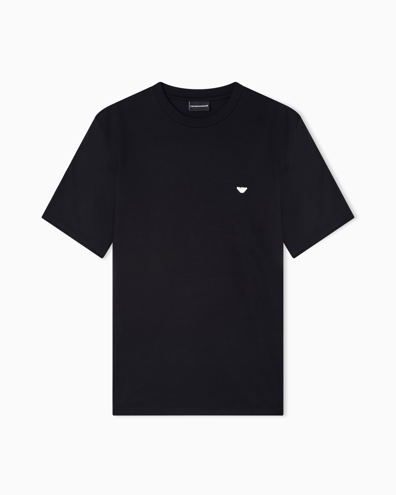 Lyocell-blend jersey T-shirt with embossed eagle embroidery Slide 0