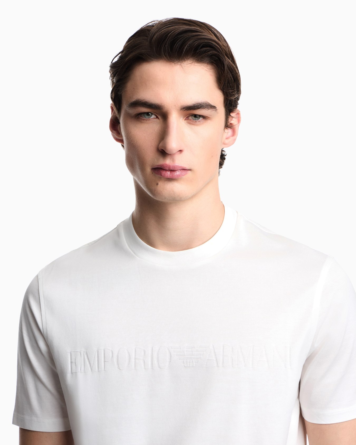 T-shirt en jersey avec incrustation logo assorti Diapositive 7