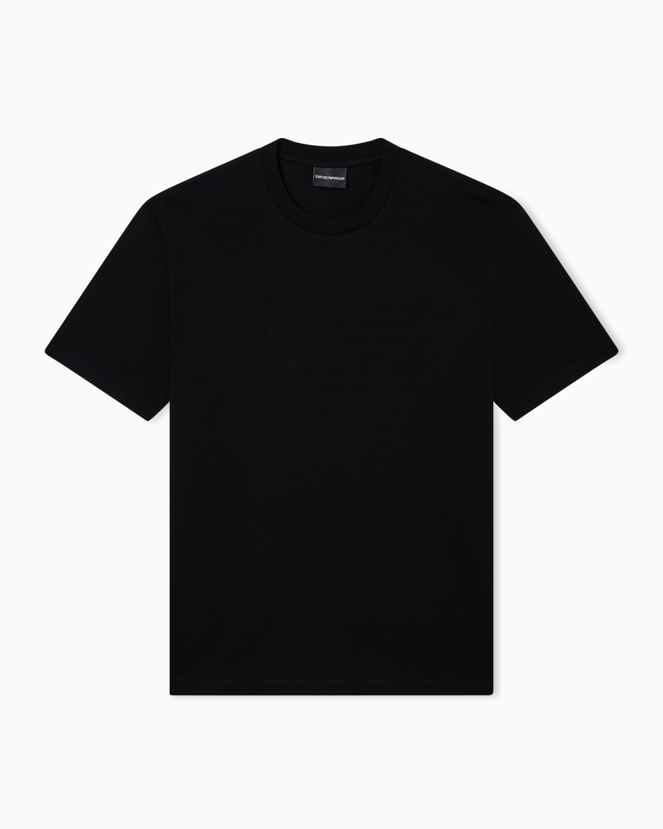 Jersey T-shirt with matching intarsia logo Slide 0