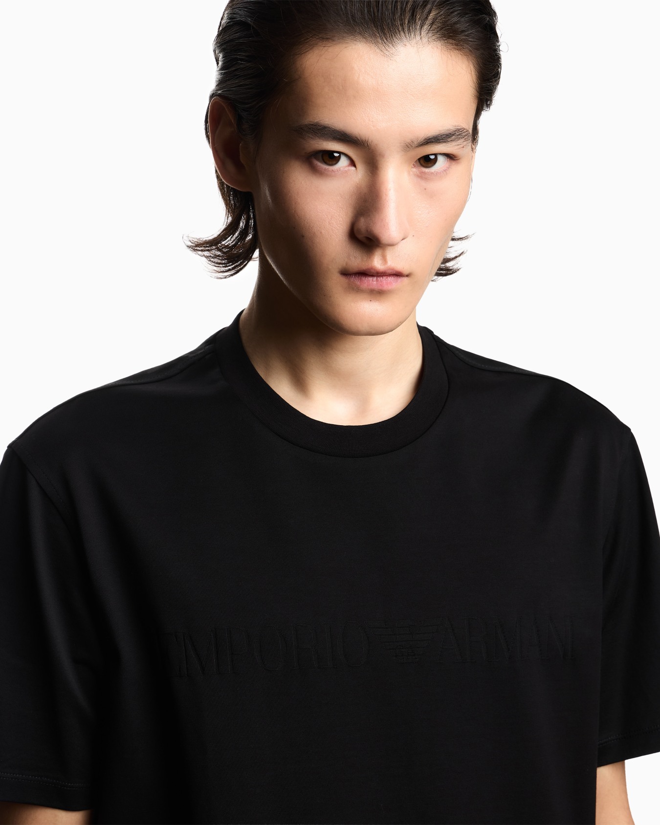 Jersey T-shirt with matching intarsia logo Slide 4