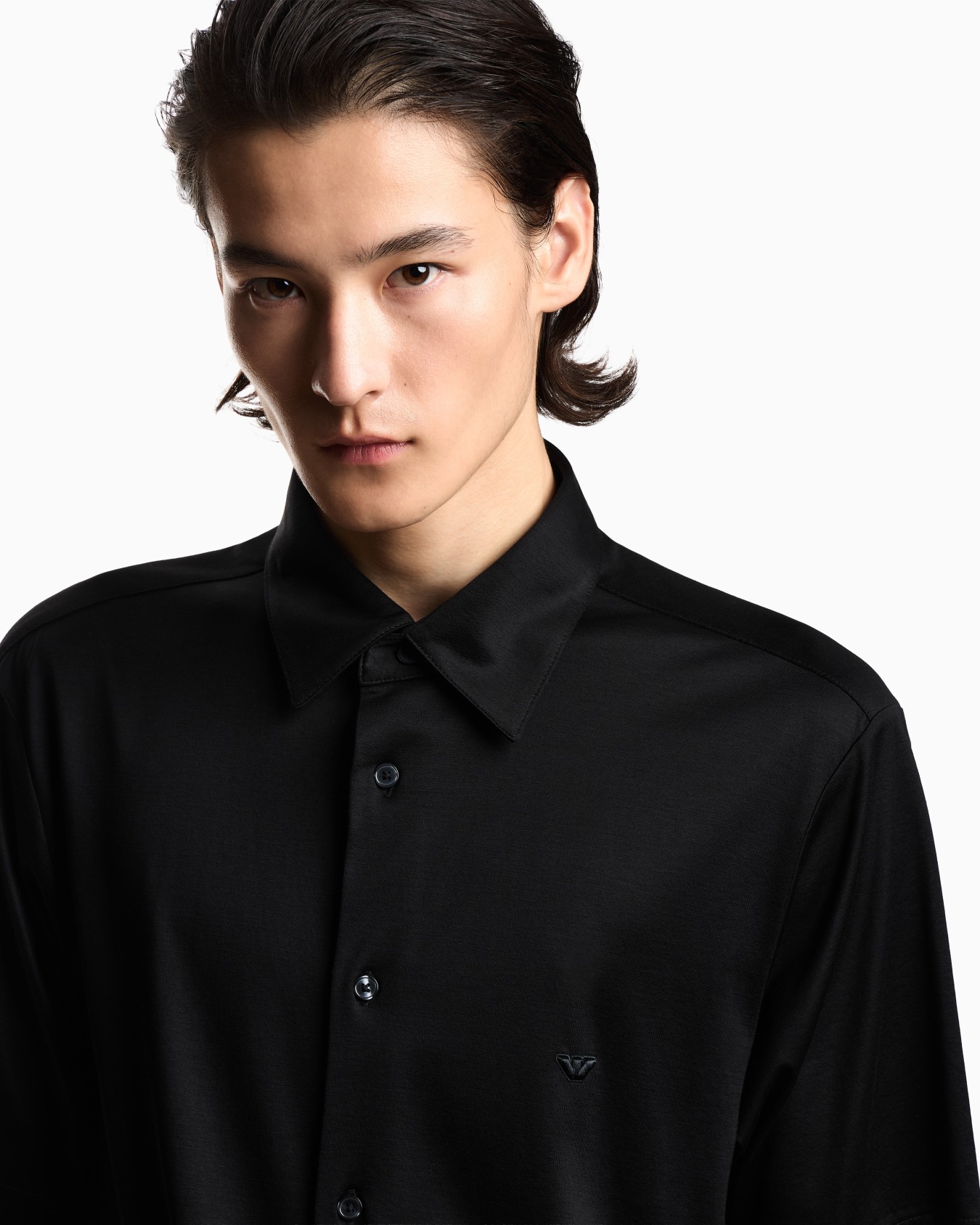 スリムフィット半袖シャツ リヨセル混紡ジャージー スライドする 4