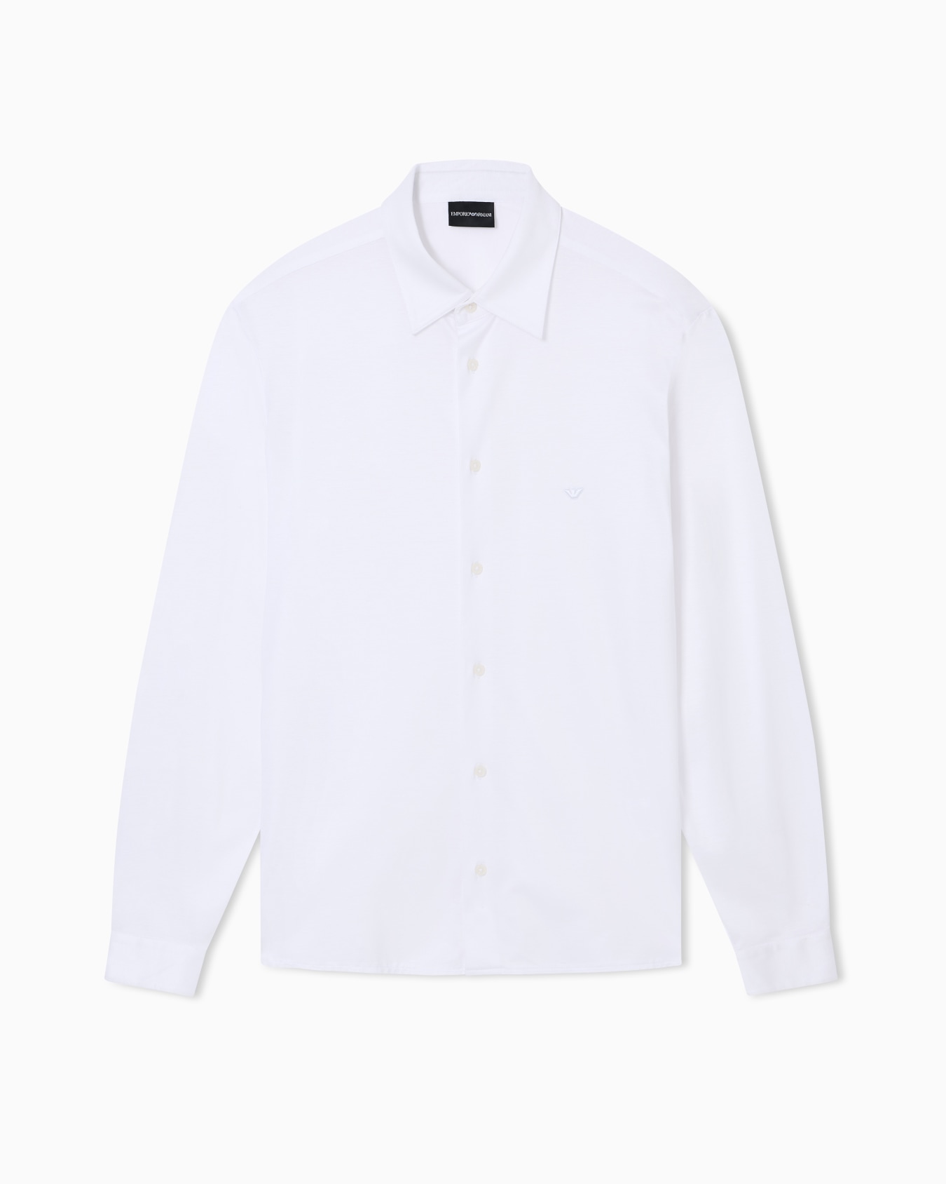 スリムフィットシャツ リヨセル混紡ジャージー スライドする 0