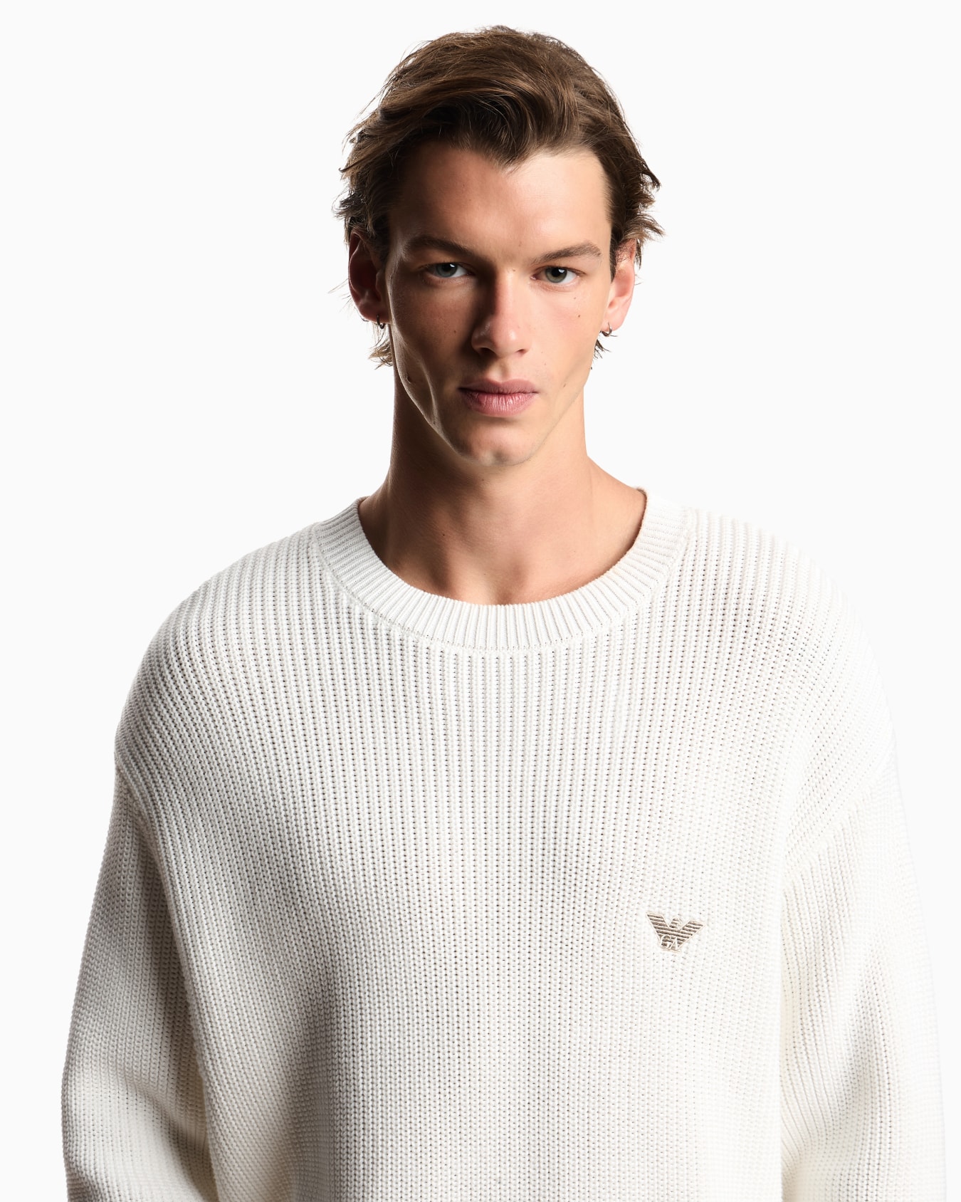 Half fisherman’s rib knit jumper Slide 4